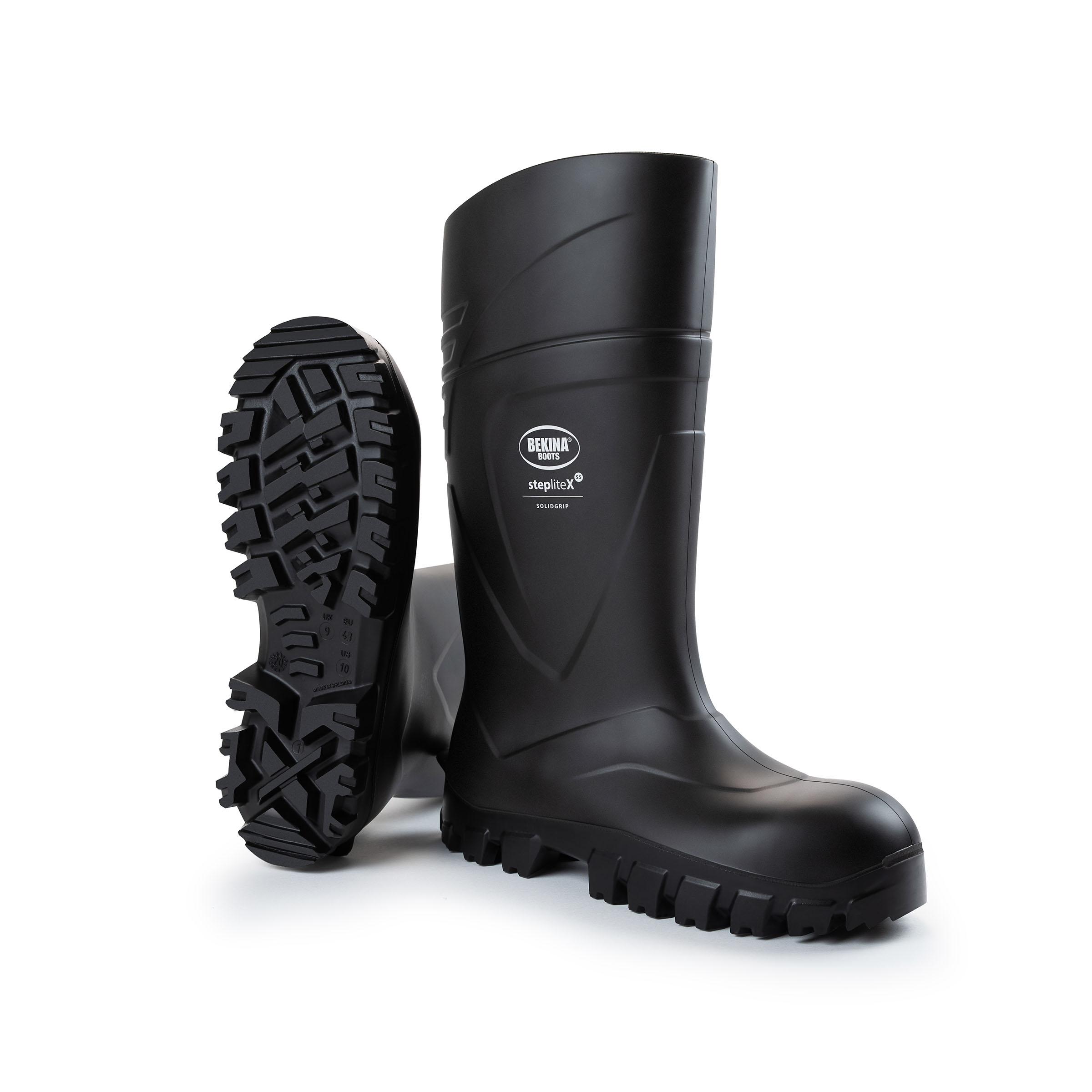 StepliteX SolidGrip, non-metallic toe cap and midsole (S5), black